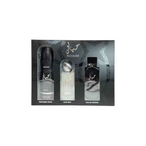 Lattafa Hayaati Rich and Alluring Unisex Perfume Scent Layering Gift Set