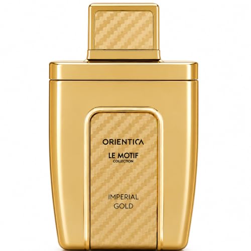 Orientica Le Motif Imperial Gold Eau De Parfum β Citrus, Bergamot, Lemon, Violet Leaves, Jasmine Tea, Lavender, Sandalwood, Ambergris, Musk - Arabic Perfume for Men & Women β 2.9oz / 85ml