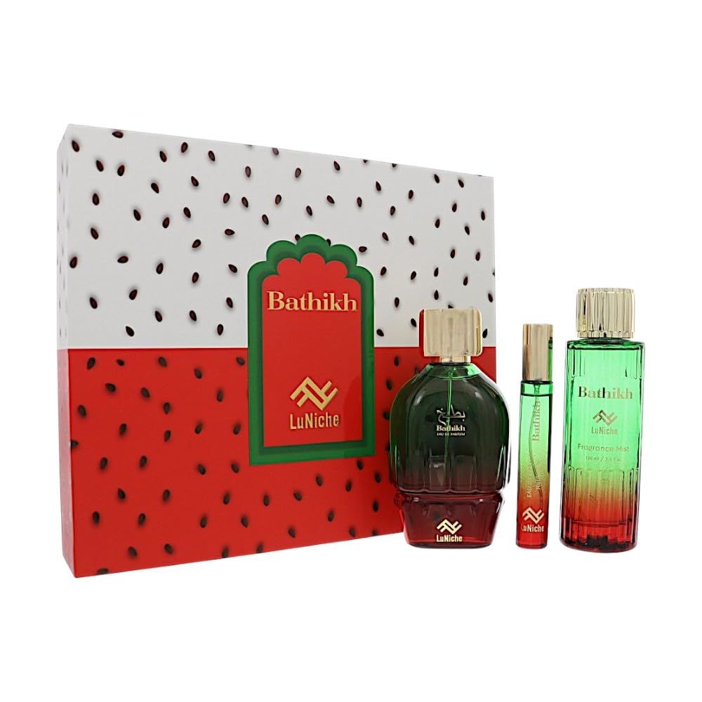 Luniche Bathikh Unisex Eau de Parfum & Mist Set 3PC 3.4oz