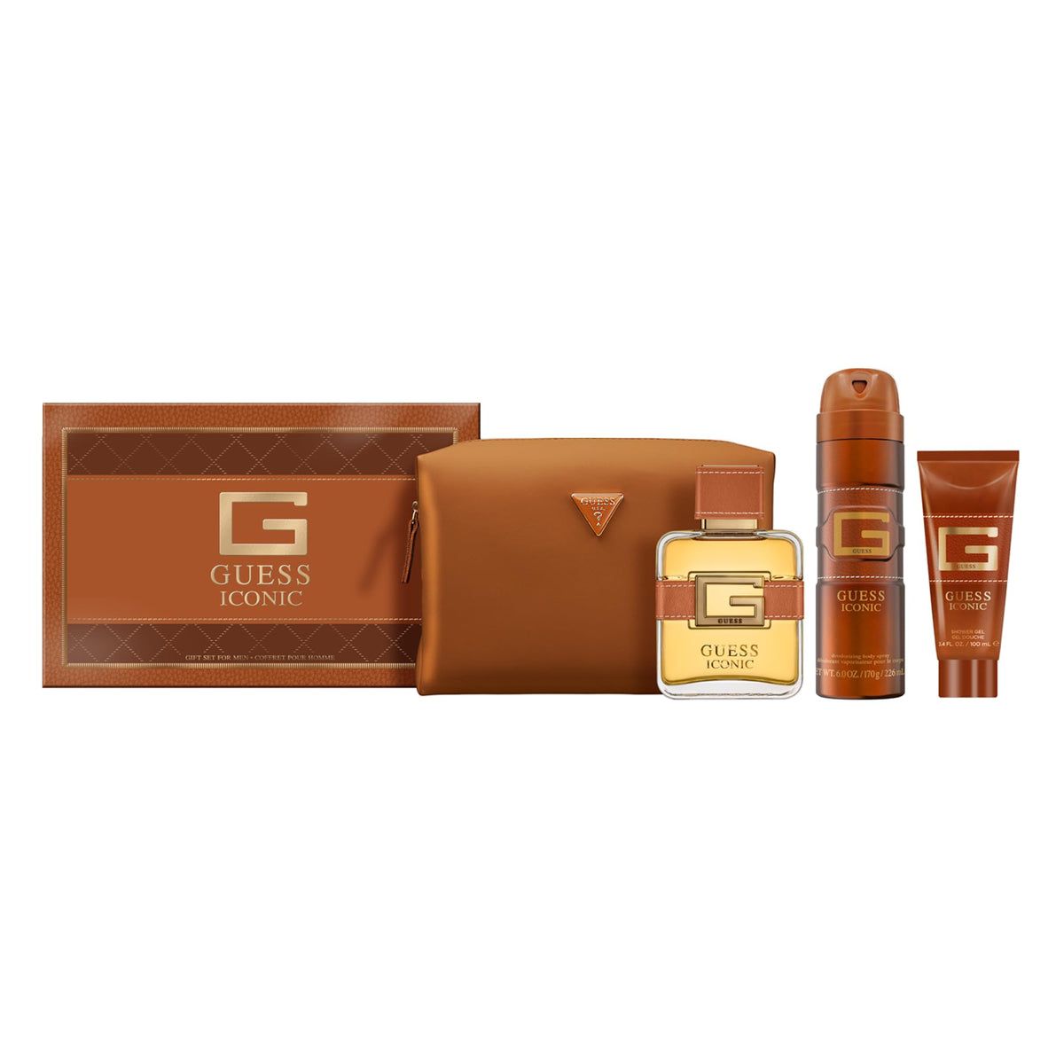 GUESS Iconic For Men Eau de Toilette 4pc Set