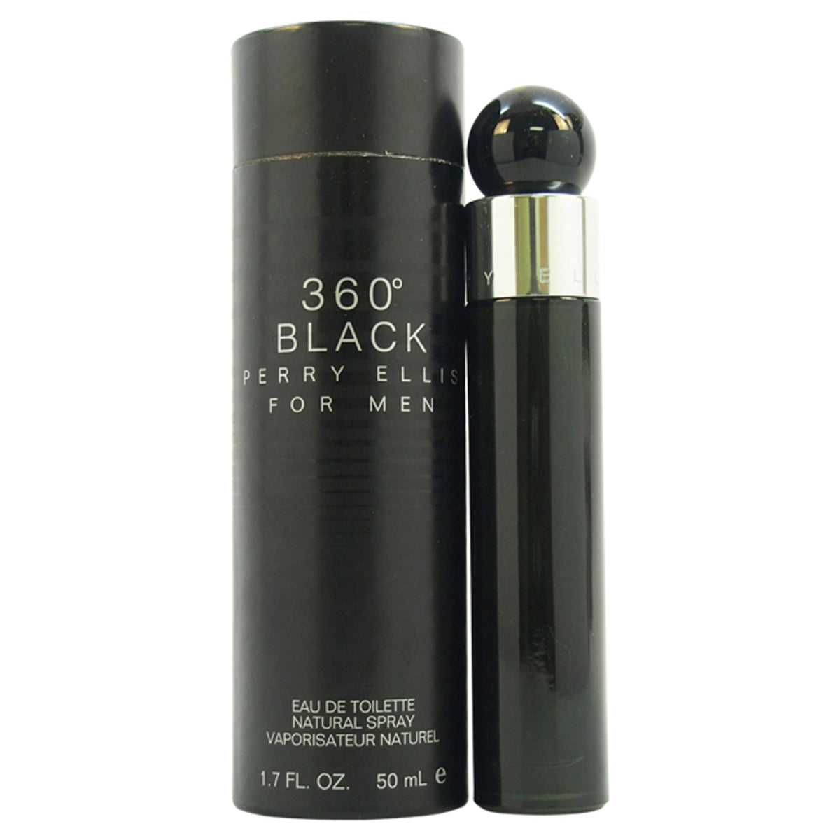 Perry Ellis 360 Black Eau de Toilette for Men 1.7oz