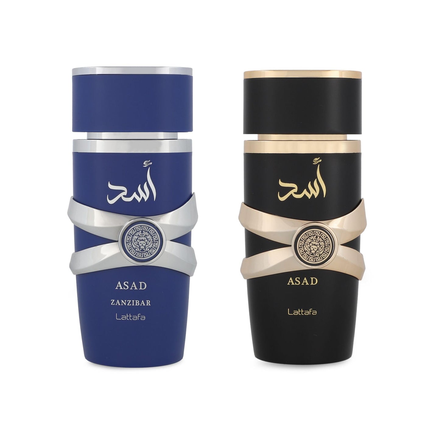 Lattafa Asad and Zanzibar Eau de Parfum Set for Unisex Fragrance Collection