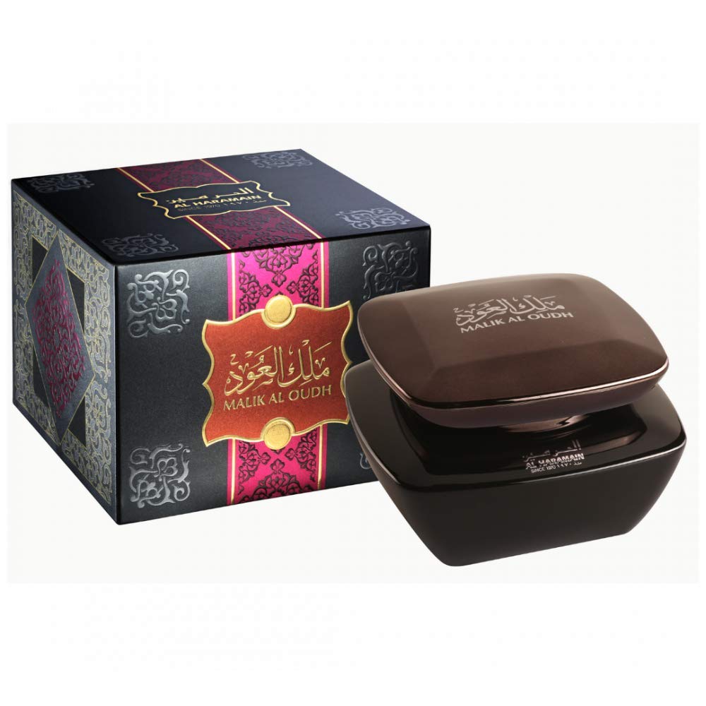 Al Haramain Malik Al Oudh Arabian Bukhoor - Premium Arabic Bakhoor Incense - Long-Lasting Fragrance - Islamic, Eid & Ramadan Gifts - Perfect for Home, Prayer, Meditation, Relaxation - 75 gm
