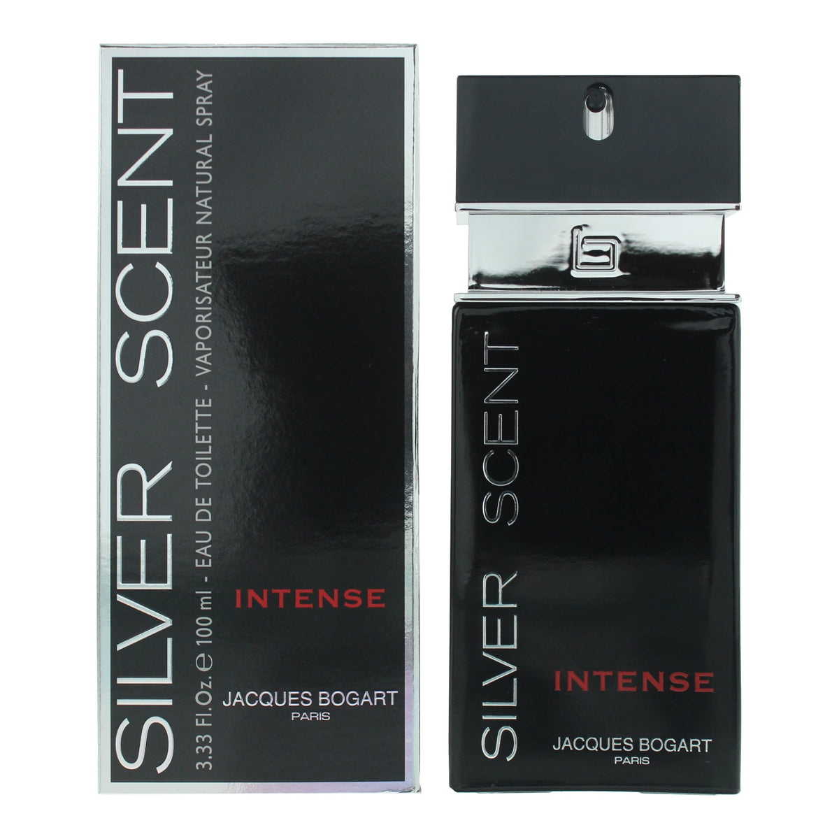 Jacques Silver Scent Intense Eau de Toilette for Men 3 oz