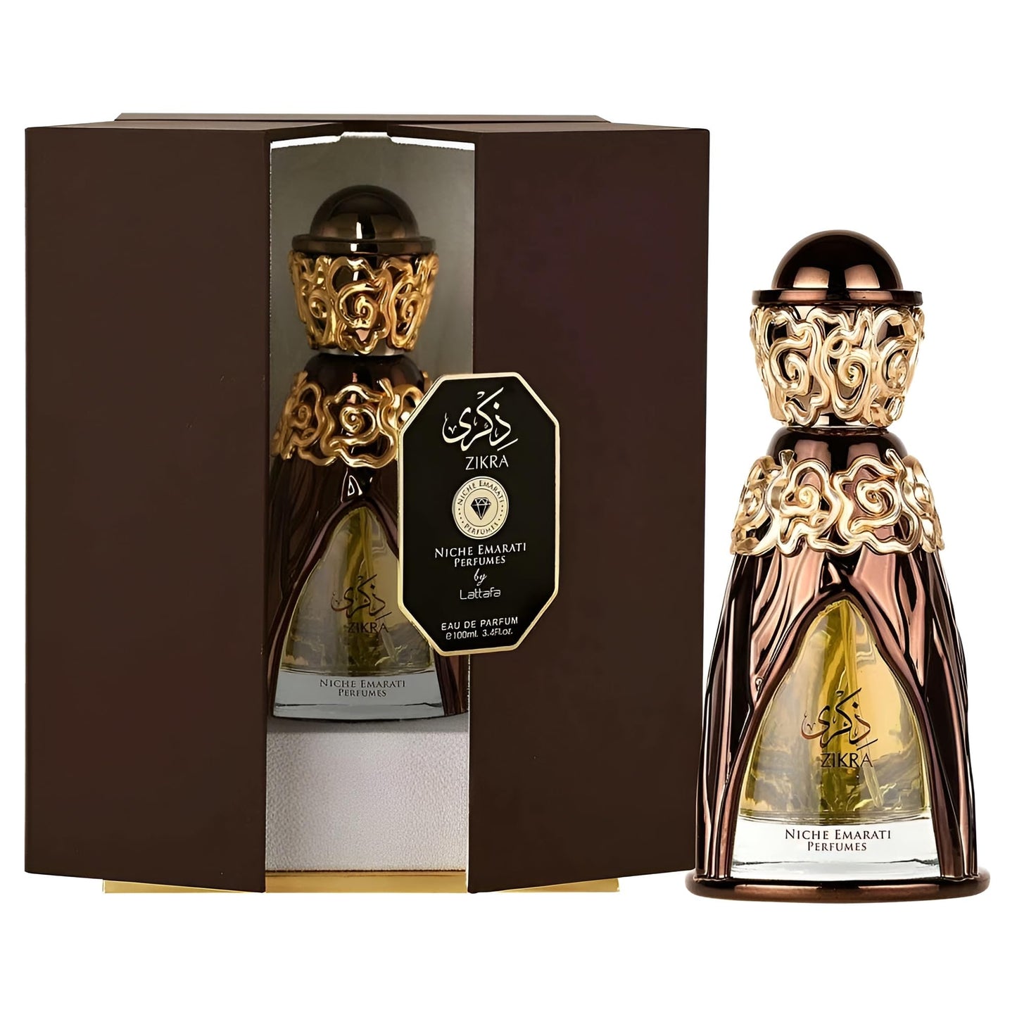 Lattafa Niche Emarati Zikra Unisex Eau de Parfum Spray Enchanting Oriental Fusion