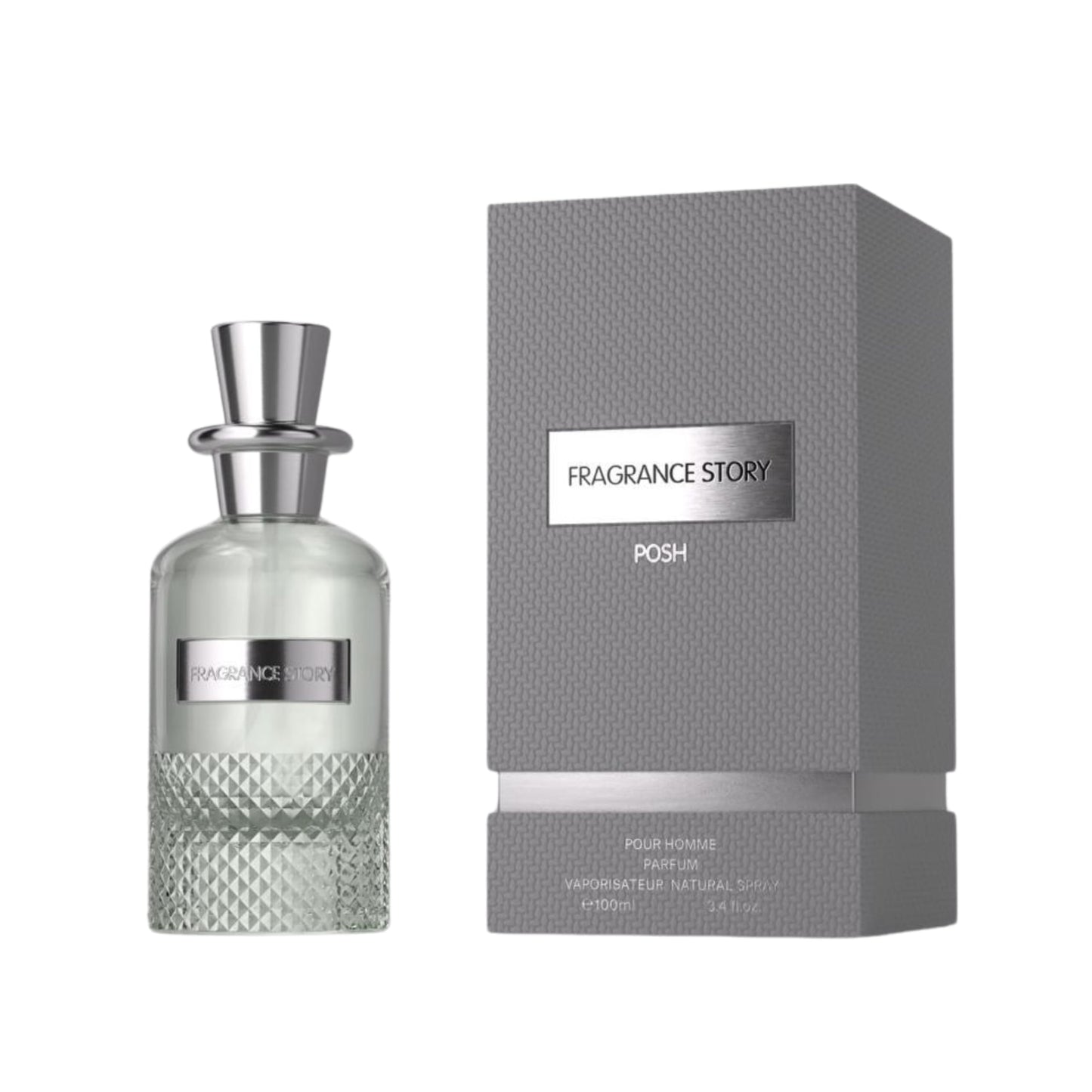 Fragrance Story Posh Eau De Parfum for Men, 3.4 Fl. Oz.