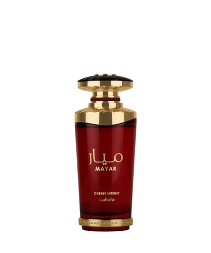 Lattafa Mayar Cherry Intense for Unisex Eau de Parfum Spray, 3.4 Ounce / 100 ml