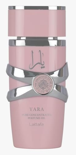 Lattafa Yara – Floral, Gourmand, Fruity, Musky – Pure Concentrated Perfume Oil Long-Lasting Fragrance for Women, 0.67 Ounce / 20 ml