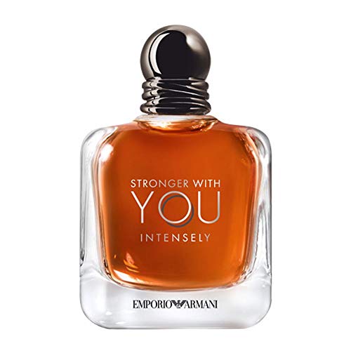 GIORGIO ARMANI Emporio Stronger With You Intensely for Men Eau De Parfum, Clean, 3.4 Fl Oz