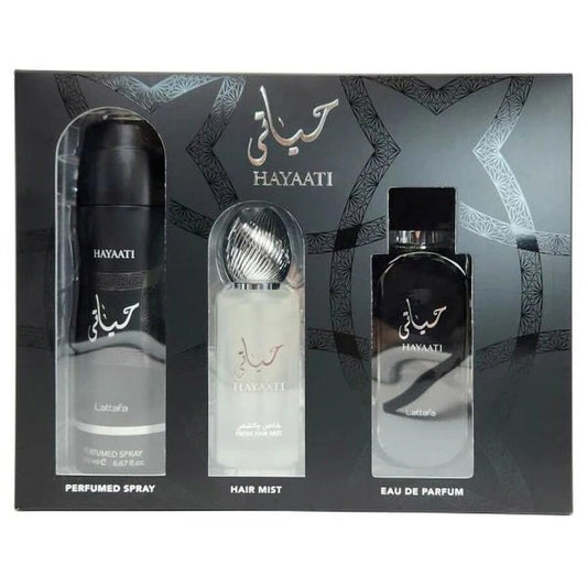 Lattafa Hayaati Rich and Alluring Unisex Perfume Scent Layering Gift Set