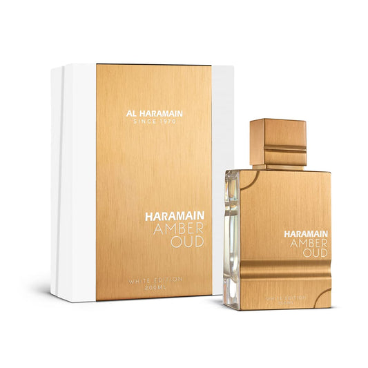 AH Al Haramain Amber Oud White Edition Unisex Eau de Parfum with Bergamot and Musk