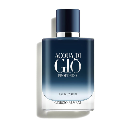 Armani Beauty – Acqua di Giò Profondo – Parfum – Cologne for Men – Fougère Aromatic & Ambery Men’s Fragrance – Bergamot, Everlasting essence, Cistus & Patchouli Notes - 3.3 Fl Oz