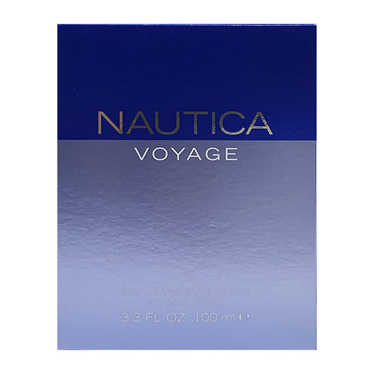 Nautica Voyage Eau De Toilette, Cologne and Fragrance For Men, Fresh, Romantic, Fruity Scent Woody, Aquatic Notes of Apple, Water Lotus, Cedarwood, and Musk Ideal Day Wear, Long Lasting 3.3Fl oz