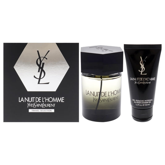 Yves Saint Laurent La Nuit De L'Homme Men's Eau de Toilette Fragrance Set for Nighttime Elegance