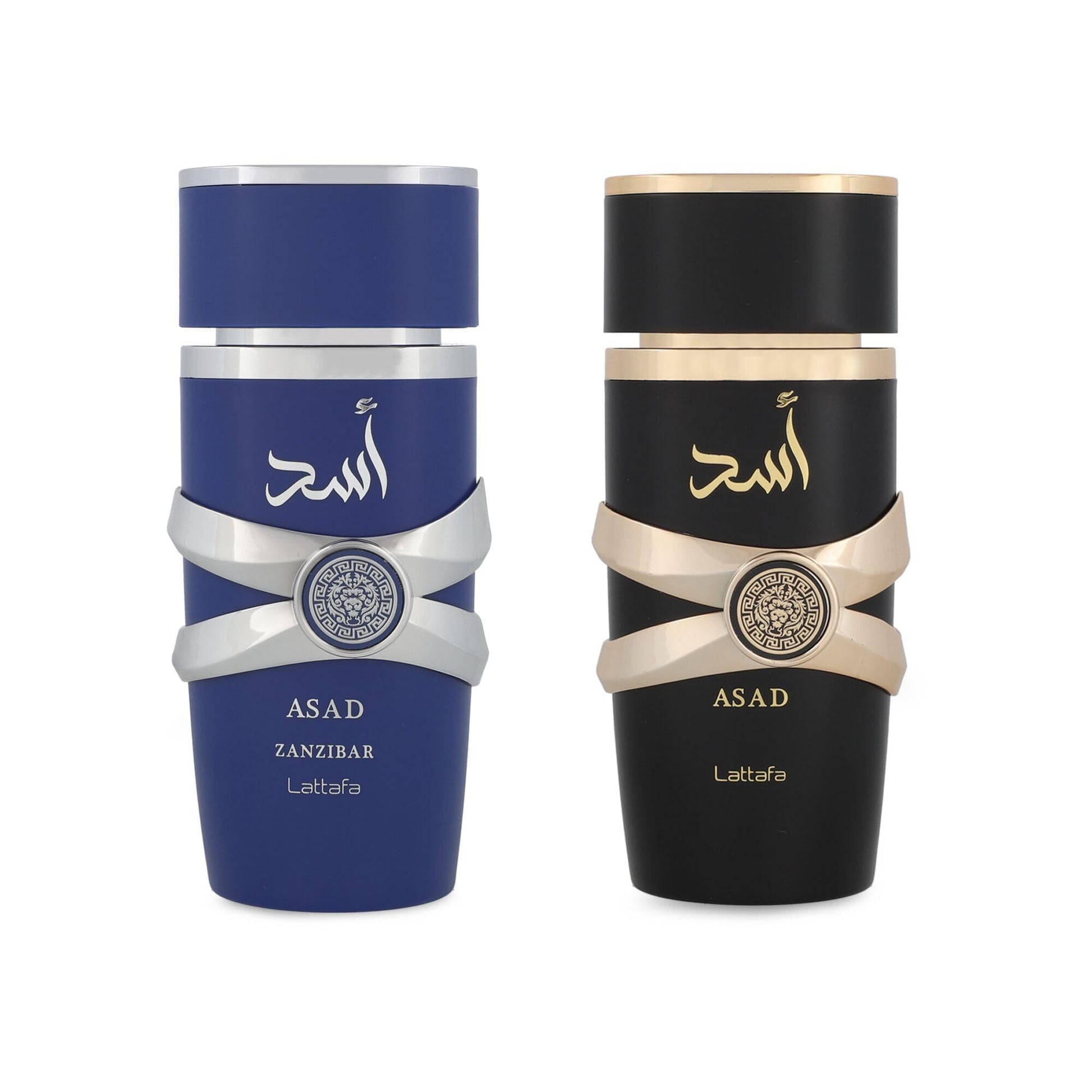 Lattafa Asad and Zanzibar Eau de Parfum Set for Unisex Fragrance Collection