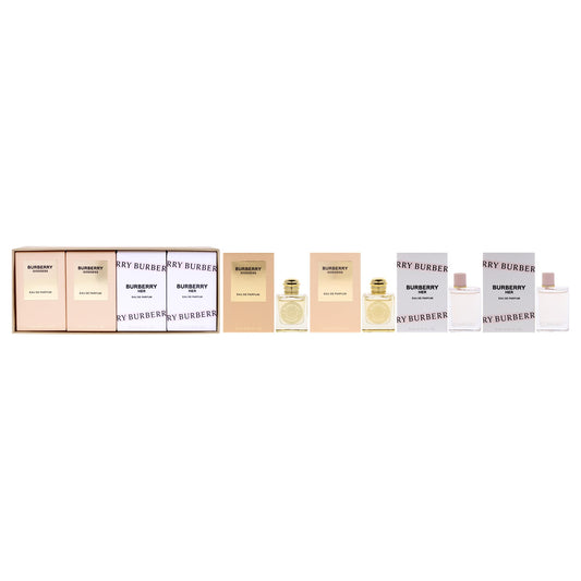 BURBERRY 4 * 5 ML MINI SET: 2 * GODDESS EAU DE PARFUM + 2 * HER EAU DE PARFUM.