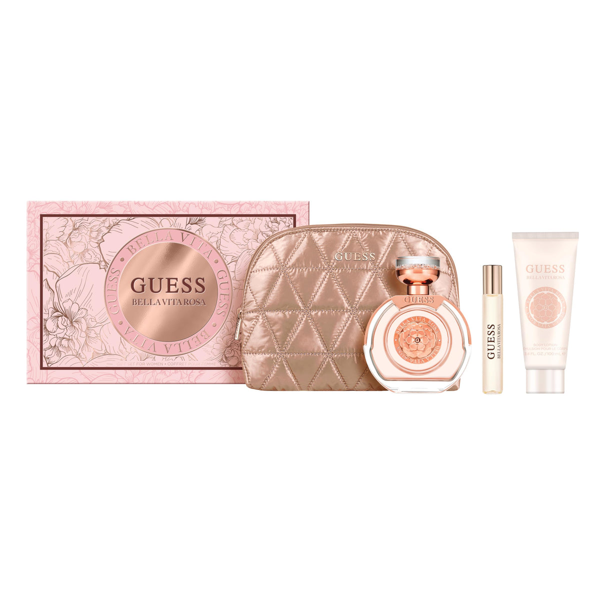 GUESS Bella Vita Rosa Eau de Parfum for Women 4pc Set