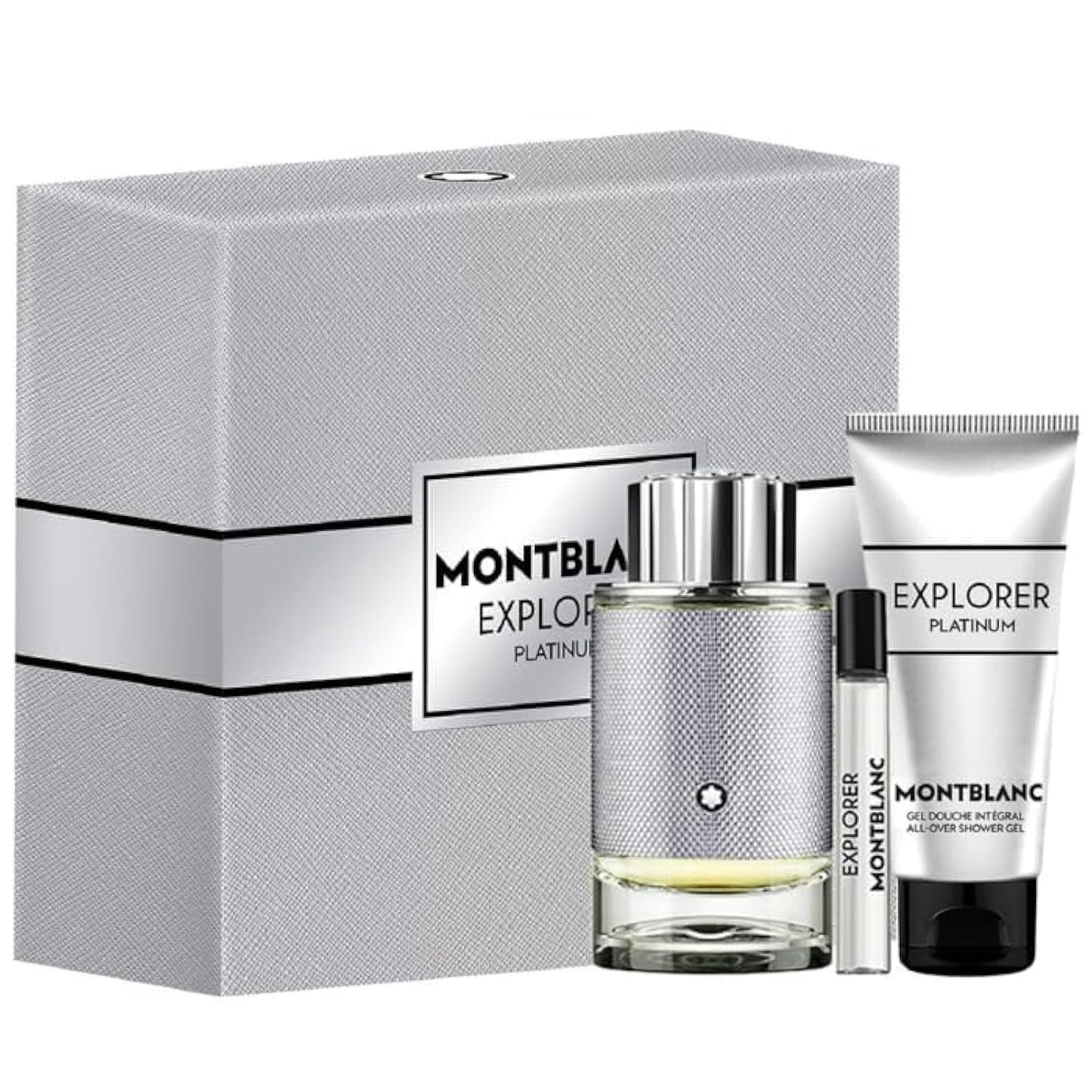 MONT BLANC EXPLORER PLATINUM SET 3.4 EDP/S, 3.4 GEL, 7.5 ML MINI