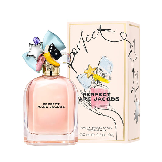 Marc Jacobs Perfect 2 Piece Set for Women (3.4 Ounce Eau De Parfum Spray + 2.5 Body Lotion)